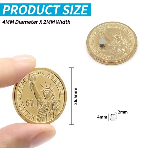 120pcs Powerful Round Magnet 4x2mm For Refrigerator,Office,DIY 8 best sales refridgerator magnet - №4
