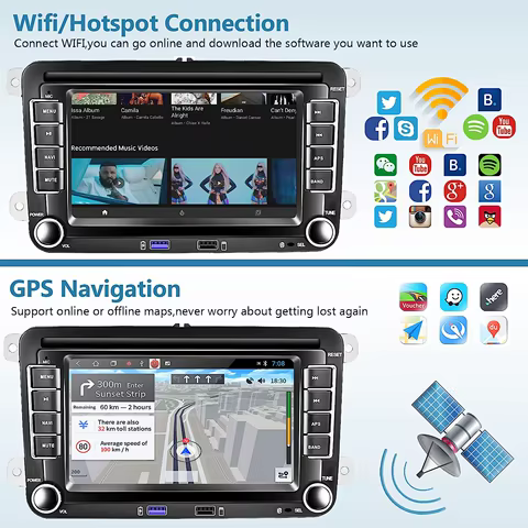Android Car Radio Carplay for VW Volkswagen Jetta Passat Golf Polo 7 8 best sales moza r5 - №5