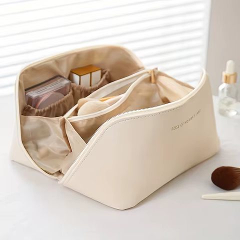 Makeup Organizer Female Toiletry Kit Bag Make Up Case Storage Pouch Luxury Lady Box, Cosmetic Bag, Organizer Bag For Travel Zip 12 best sales toyandona - №9