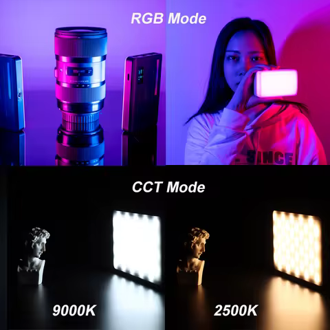 Ulanzi VL120 Full Color RGB Video Light 2500K-9000K LED Photography Lighting Dimmable Camera Light Live Vlog Fill Light 7 best sales yingtai phone - №2