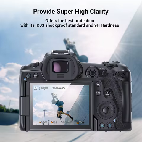 2PCS Tempered Glass for Canon EOS R8 R7 R6 Mark II R50 R10 R5 RP Screen Protector Anti-Scratch Protective Film Accessories 8 best sales moza r5 - №4