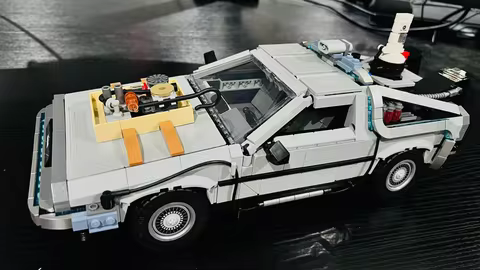 Back to the Future Time Machine DeLorean Model Building Blocks Children's Assembly Toy Boy's Gift 8 best sales lego jurassic world sets - №4