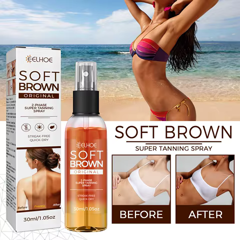 Self Tanning Spray Assist Natural Soft Antique Bronzer Wheat Skin Tone Tanning Accelerator Spray Beach Outdoor Sunscreen Care 8 best sales starbody tan - №8