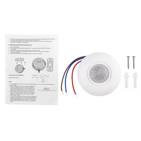 AC 85-265V Intelligent Human Infrared Sensor Switch Ceiling Mini Sensor 802 Ceiling Sensor Switch 10 best sales load cells - №9