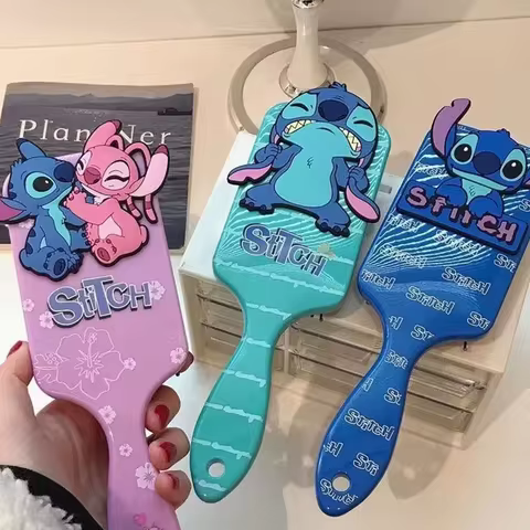 Disney Animation Lilo & Stitch Comb Series Cartoon Stitch Peripheral Air Cushion Massage Comb Children Girl Student Comb 6 best sales anime hair accessories - №4