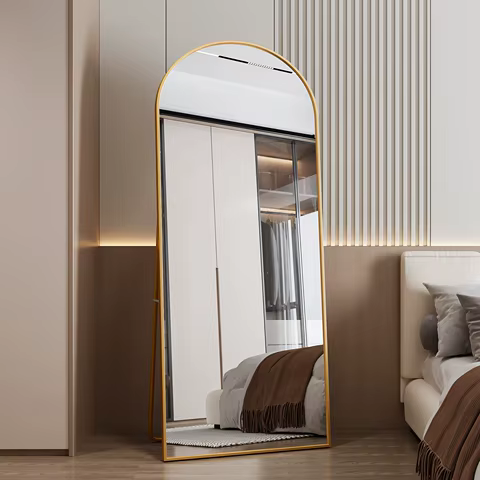 1800x800mm tempered glass full length mirror floor mirror hanging vertical or tilted bedroom mirror wall mounted mirror 12 best sales floor length mirror - №8