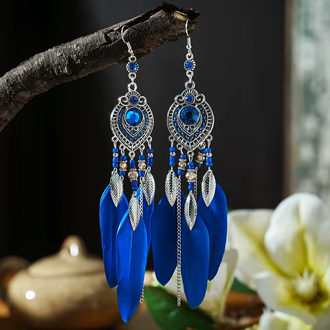 12 best sales boho beaded earrings - №4