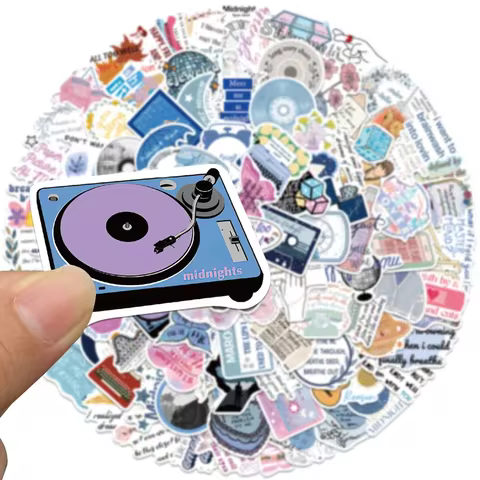10/30/50pcs Aesthetic Cartoon Famous Singer Taylor Album Swift Lyric Stickers For Luggage Laptop Guitar Waterproof Vinyl Decals 6 best sales taylor swift patches - №6