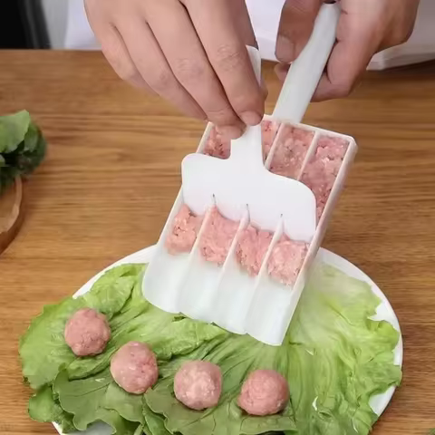 Rice-meat Dumplings Maker Meatball Tool Squeeze Fish Meatball Beef Meatball Round Meatball Tool Kitchen Making Meatball Tool 10 best sales meatball maker - №4