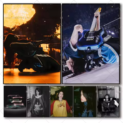 1PC Popular Singer B-BillieS Poster Self-adhesive Art Waterproof Paper Sticker Coffee House Bar Room Wall Decor 6 best sales judo poster - №6