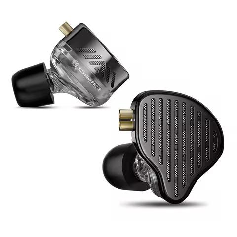 KZ X HBB PR2 Flat Driver in Ear Earphones 13.2mm Plane Big Horns HiFi Bass Monitor Earbuds Sport Wired Headset 2PIN Cable 10 best sales flat earbuds - №7