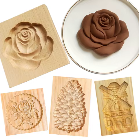 8 best sales wooden cookie molds - №8