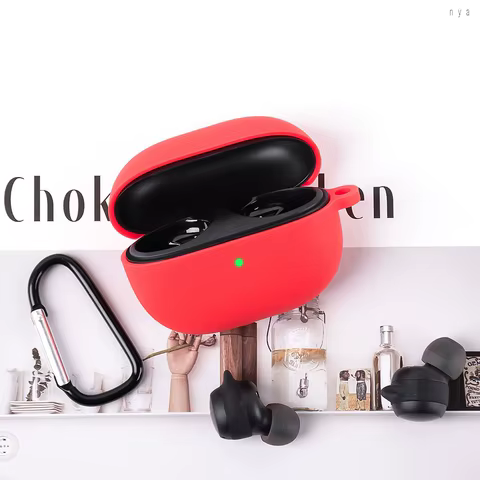 For Xiaomi Redmi Buds 3 Lite Case Liquid Silicone Earphone Cases For Redmi Buds 3 Buds3 Lite Youth Edition Cover Funda With Hook 12 best sales redmi buds 3 case - №7