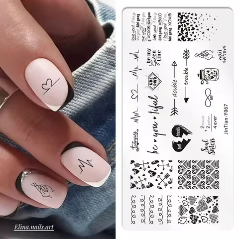 8 best sales flower nail stamp - №5