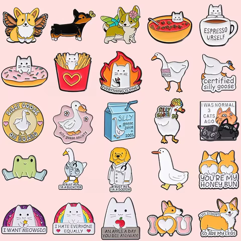 10 best sales duck enamel pin - №6