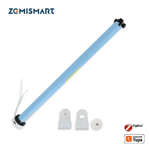 Zemismart Zigbee Roller Shade Motor with Battery For 37 38mm Tube Works with Tuya and Smart Life APP Alexa Google Home Control 8 best sales roller motor - №8