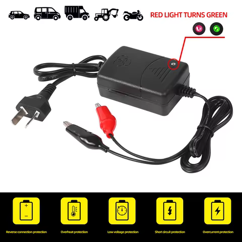 8 best sales smart car battery charger - №8