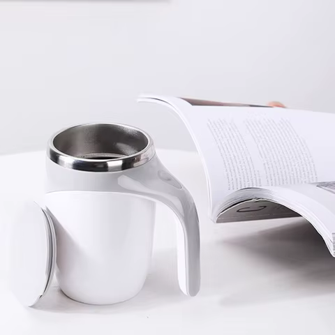 Automatic Stirring Cup Mug Rechargeable Portable Coffee Electric Stirring Stainless Steel Rotating Magnetic Home Drinking Tools 8 best sales cup mixer - №2