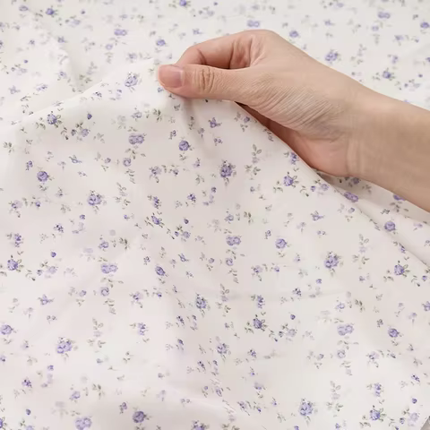 150x50cm/150x200cm Small Floral Printed Chiffon Fabric For Summer Women's Dresses Children's Clothing Handmade DIY Fabric TJ7500 10 best sales fabric chiffon - №5