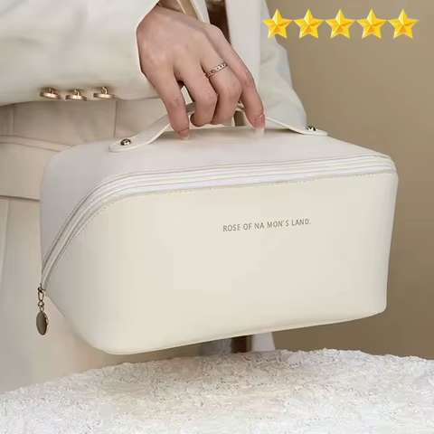 【Hot sales】Makeup Bag Portable Large Capacity Beauty and Skincare Storage Bag High Appearance Level Waterproof Clutch Bag 12 best sales mudcloth - №11