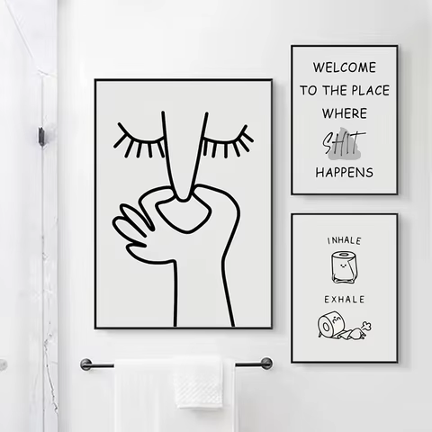 10 best sales toilet funny paintings - №7