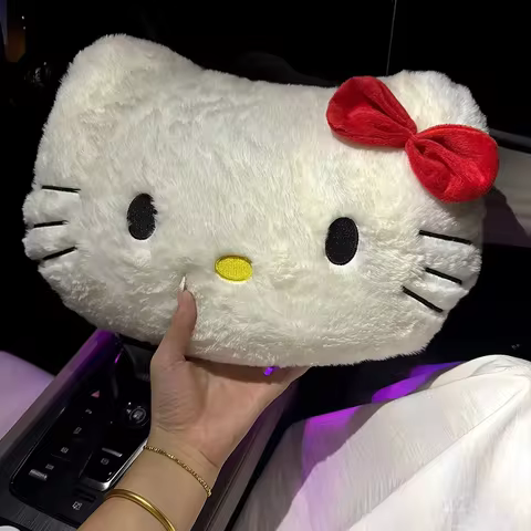38CM Hello Kitty Cartoon Doll Sanrio Kawaii Anime Character Toy Car Cushion Decoration Sofa Nap Pillow Accessories Birthday Gift 10 best sales miffy sticker - №8