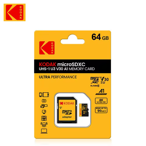 KODAK Micro SD 512GB 256GB Memory Card UP TO 100MB/s C10 U3 32GB 64GB 128GB TF Card 4K HD For USB Card Reader Adapter Microsd 10 best sales slme - №8