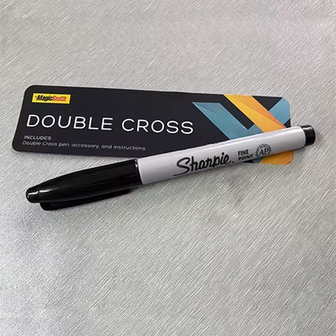 Double Cross Magic Trick Ink Vanishes Magia Magician Close Up Illusions Gimmick Mentalism Prop 10 best sales flash magic - №10
