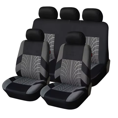 Car Seat Covers Full Set Front Split Rear Bench For Car Universal Cloth SUV Sedan Van Automotive Interior Covers 10 best sales car seat covers for mitsubishi colt - №2