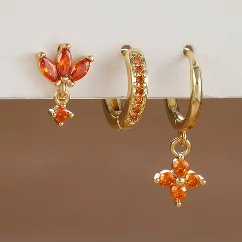 12 best sales daisy flower earrings - №9