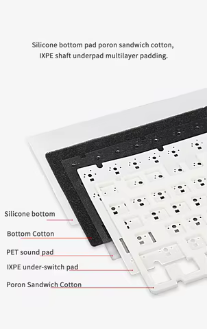 AJAZZ AK820 Pro Wired&Wireless Mechanical Gaming Keyboard Tri-Mode RGB Backlit Hot-Swappable Switches,70% Compact Layout,PC/Mac 10 best sales macro keys - №2