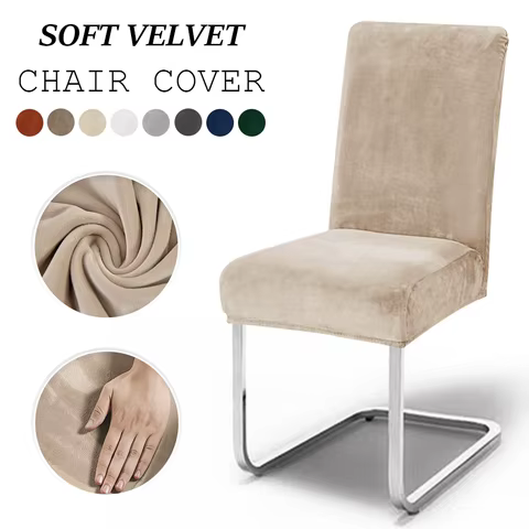 6 best sales velvet chair covers - №4