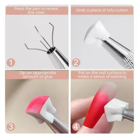 50/150pcs Ombre Sponge for Nails Soft Gradient Nail Sponge with Grabbing Pen Ombre Nail Brush French Tip Tool Manicure Design 8 best sales american capsule - №6