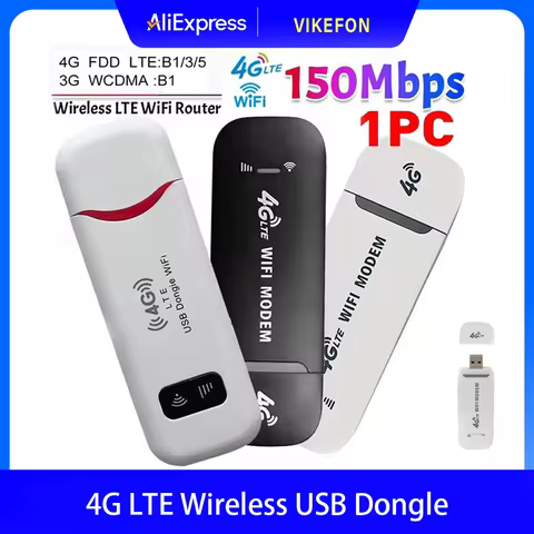 4G LTE Wireless USB Dongle Mobile Broadband 150Mbps Modem Stick 4G Sim Card Wireless Router Home Office Wireless WiFi Adapter 12 best sales internet modem - №1