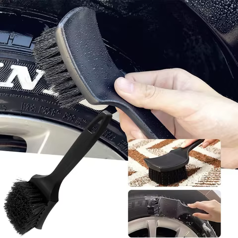 Auto Tire Rim Brush Wheel Hub Cleaning Brushes Car Wheels Detailing Cleaning Accessories Black White Tire Auto Washing Tool 12 best sales 80 inch dildo - №8