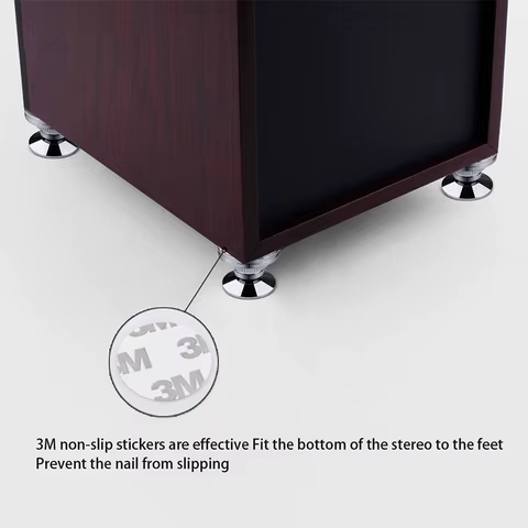 4 PCS 30*27mm speakers Stand Feet Foot Pad Pure copper silver loudspeaker box Spikes Cone Floor Foot Nail M28*26 8 best sales j sound speaker - №2