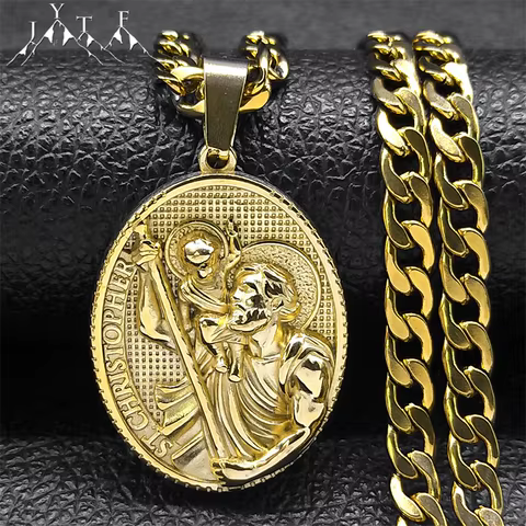 8 best sales st christopher necklace - №6