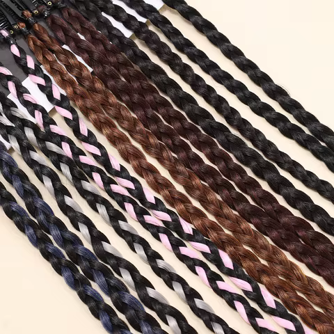 WIGSIN Synthetic 2pcs Braid Wig With Strong BB Clip Lightweight Box Braid Ponytail Hair Piece for Women 6 best sales fake cash - №5