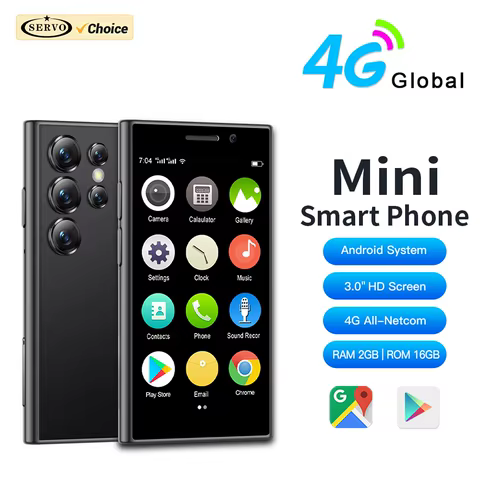2024 New SERVO S24 Mini 4G Global Smartphone Android System Google Store 2000mAh Facial Unlock Small Smartphones Latest Upgrade 8 best sales black berry smartphone - №3