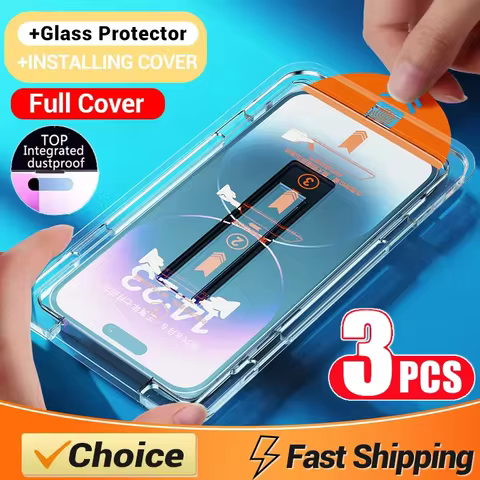 Oleophobic Coating Dust Free Easy Installation Screen Protector For iPhone 14 11 13 12 15 Pro Max Mini XS X XR 15 16 Plus Glass 10 best sales 16 pro - №6