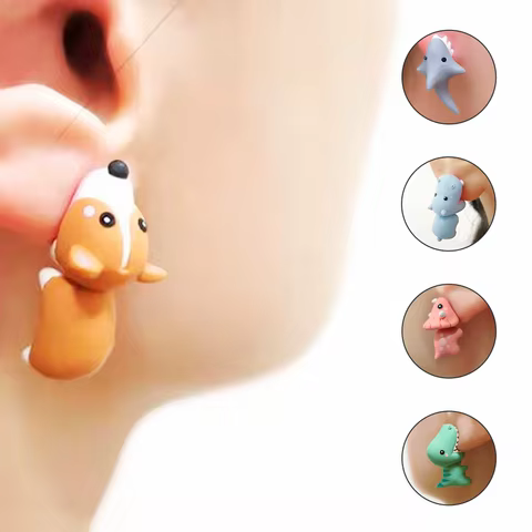 8 best sales dinosaur earring - №6