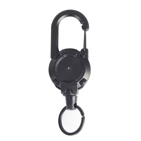 1-20PCS Outdoor Retractable Key Chain Mountaineering Buckle Key Chain Anti-loss Anti-theft High Rebound Metal Easy To Pull 6 best sales retractable keychain - №1