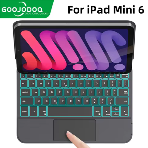 GOOJODOQ Magic Keyboard Case for iPad Mini 6 6th Generation Floating Cantilever Stand Multi-Touch Trackpad for iPad Mini 6 8 best sales ipad a1671 screen replacement - №1