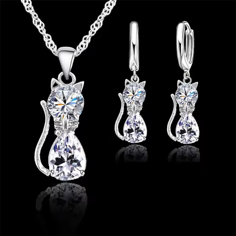 12 best sales crystal necklace set - №1
