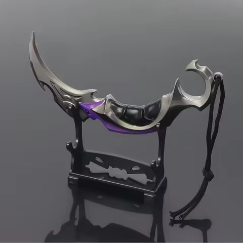 Valorant Weapon Melee Reaver Karambit Knife 15cm Metal Game Peripheral katana samurai Sword Uncut Blade Ornaments Gift Toys Boys 10 best sales knife valorant - №1