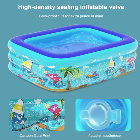 Inflatable Swimming Pool Baby Swimming Pools Removable Indoor Outdoor Swimming Pools Children Summer Pool Toys for Pool Party 8 best sales small pool - №5