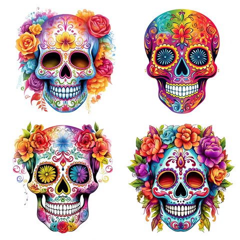 10 best sales sugar skull decor - №3