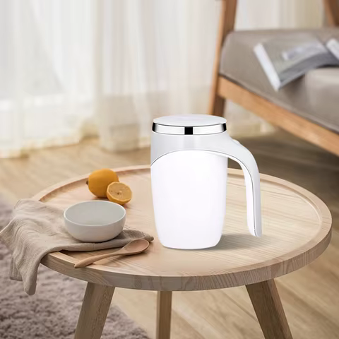 Automatic Stirring Cup Mug Rechargeable Portable Coffee Electric Stirring Stainless Steel Rotating Magnetic Home Drinking Tools 8 best sales cup mixer - №2