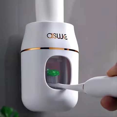 Upgrade Your Bathroom with This 1pc Toothpaste Squeezer and Storage Rack - Automatic Toothpaste Refills Made Easy! 8 best sales empty toothpaste tubes - №7