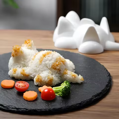 Cute Onigiri Molds Cat Animal Shape Sushi Kids Rice Mashed Potato Pumpkin Mash Baking Supplies Kitchen Gadgets 8 best sales cat sushi - №6